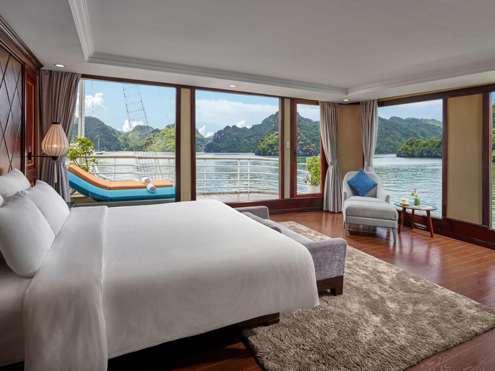 Lotus Boutique Cruise Hotel Hạ Long-öböl Kültér fotó