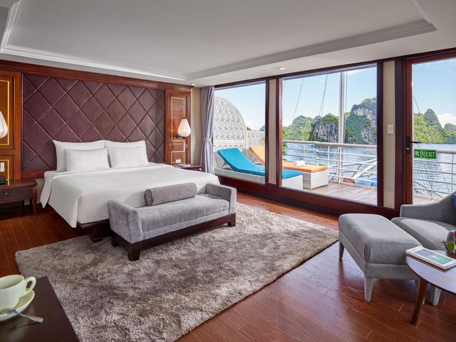 Lotus Boutique Cruise Hotel Hạ Long-öböl Kültér fotó