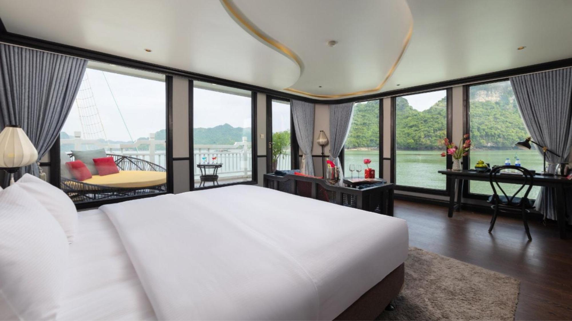 Lotus Boutique Cruise Hotel Hạ Long-öböl Kültér fotó