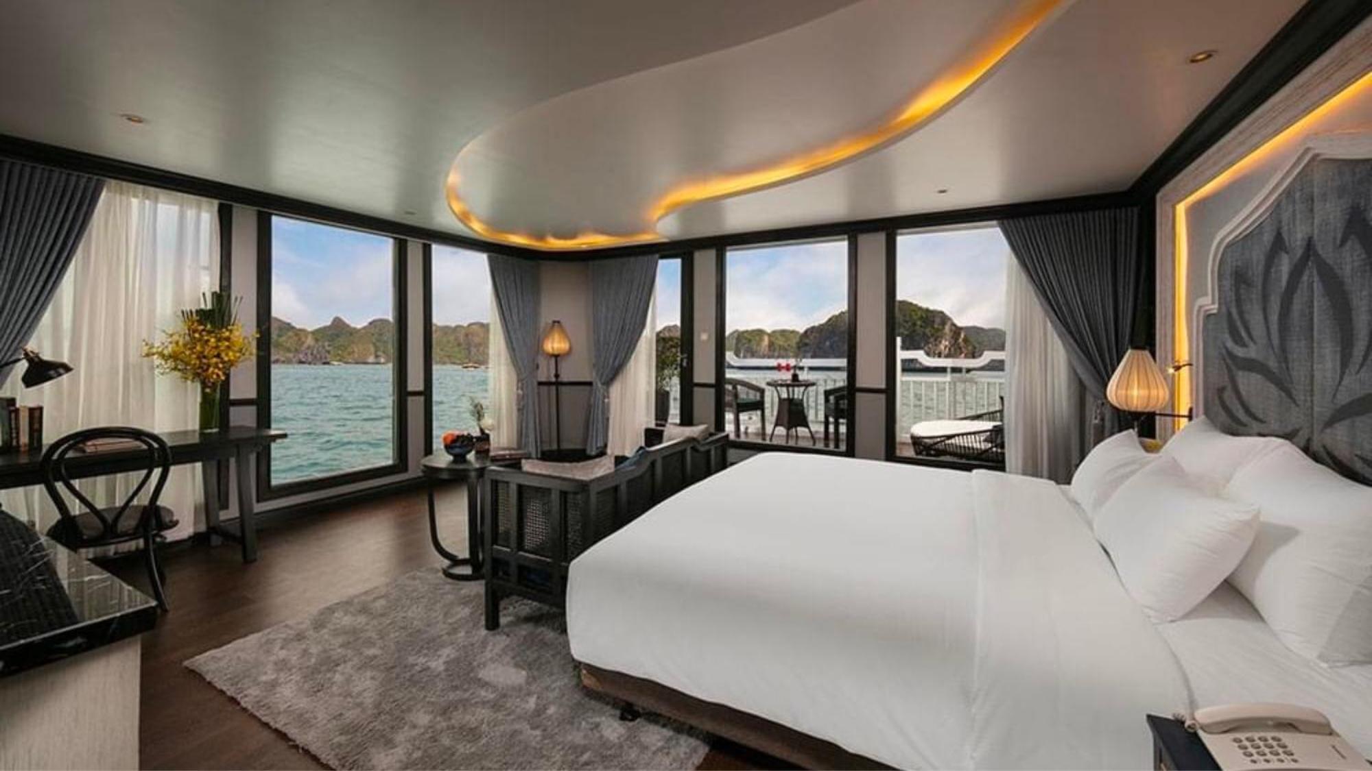 Lotus Boutique Cruise Hotel Hạ Long-öböl Kültér fotó